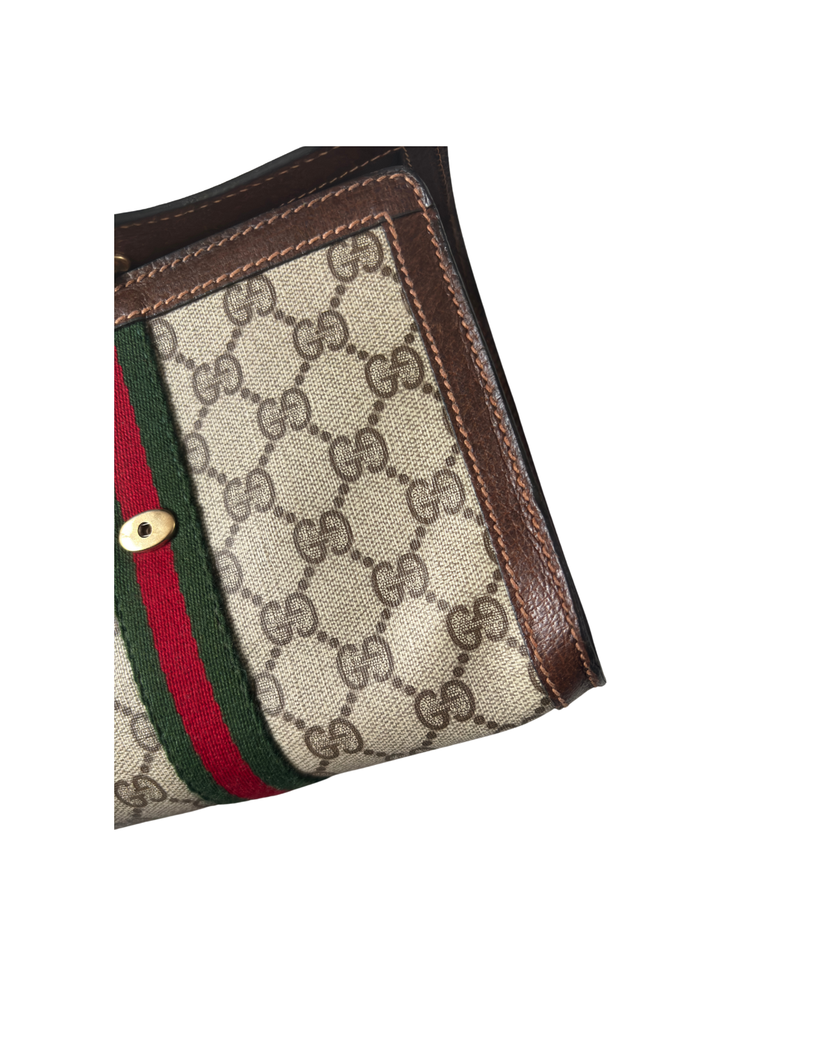 Gucci Vintage Parfums GG Supreme Coated Canvas Clutch