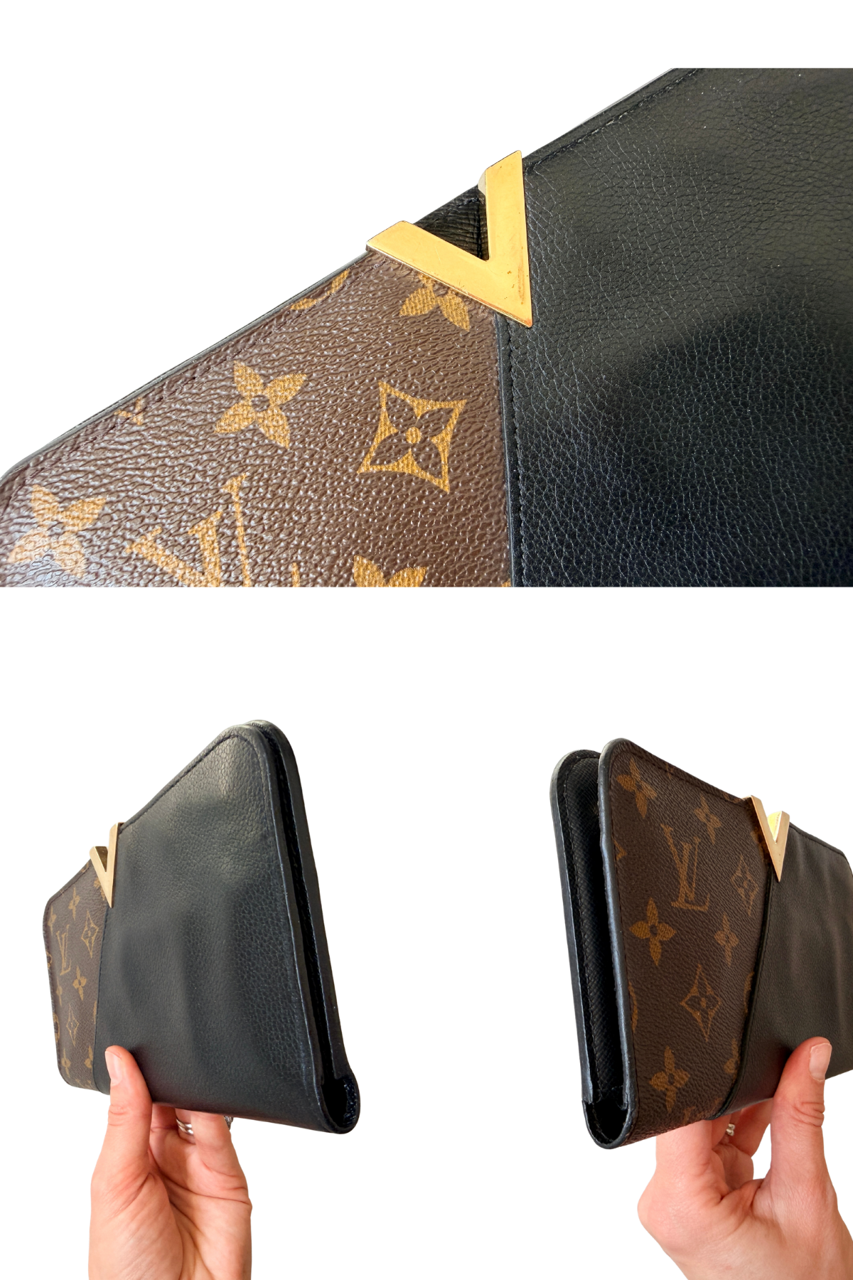 Louis Vuitton Kimono Wallet Monogram & Black Leather | 2016