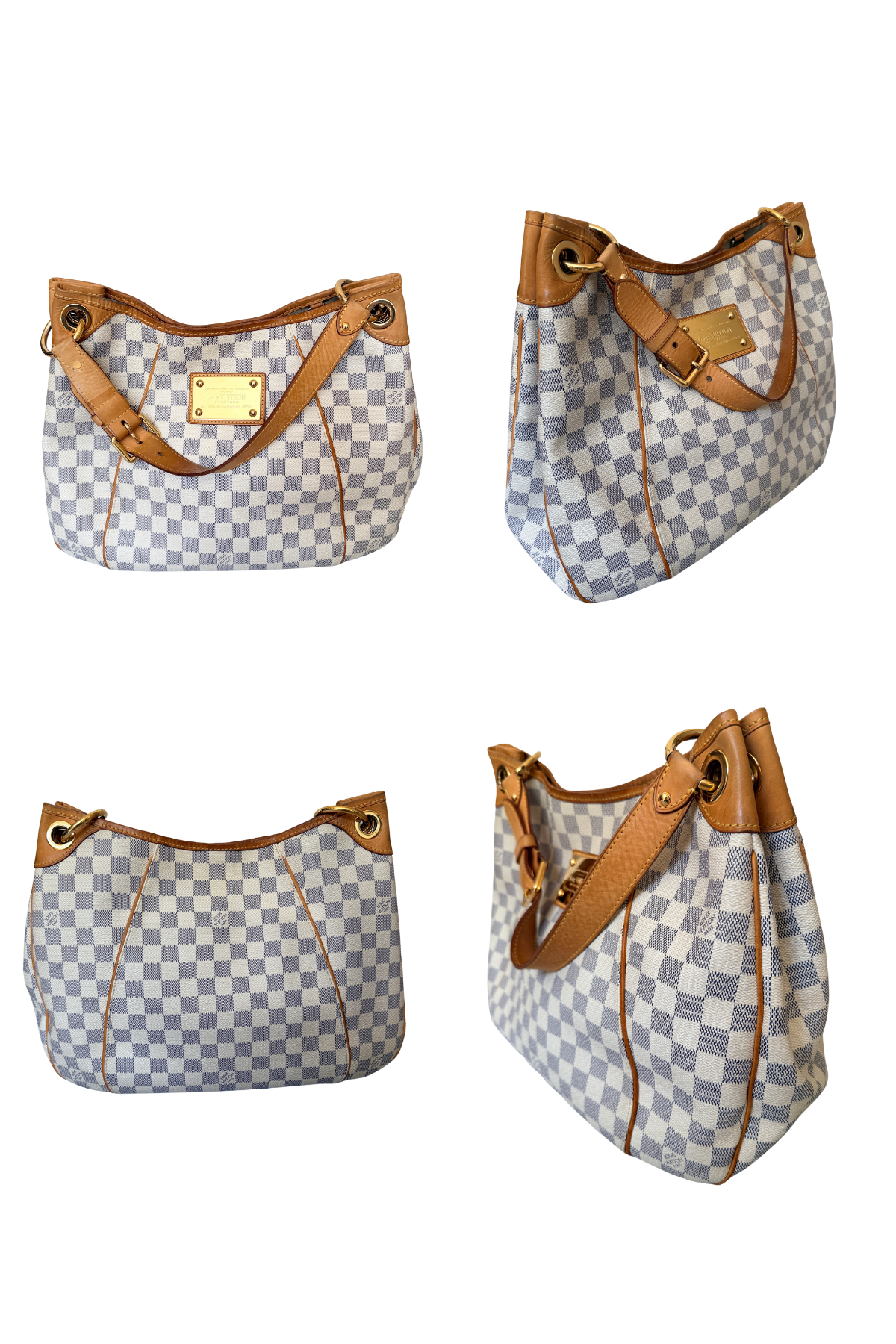 Louis Vuitton Galliera PM Damier Azur Shoulder Bag (2009)