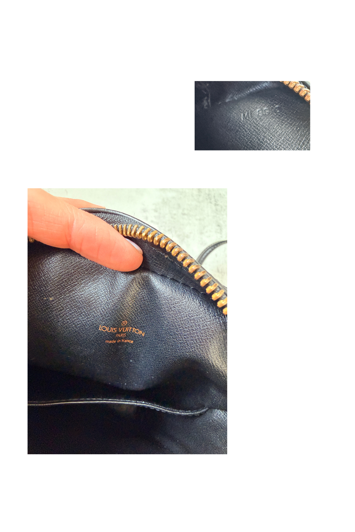 Louis Vuitton Black Epi Danube Crossbody (1989)