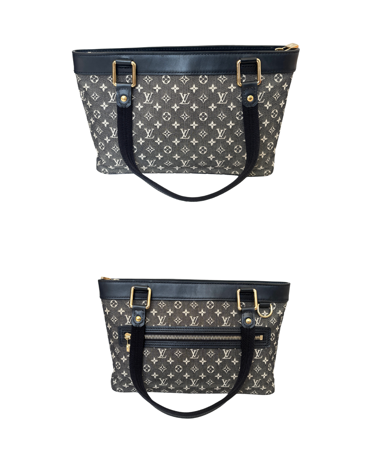 Louis Vuitton Black Monogram Mini Lin Lucile PM Bag (2005)