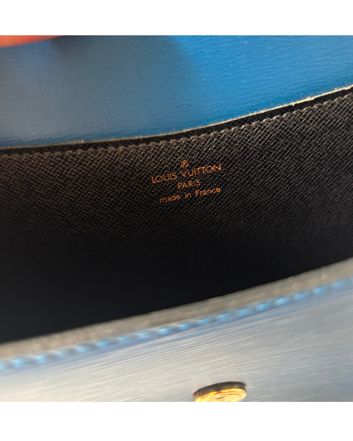 Louis Vuitton Grenelle Toledo Blue Épi Leather 2Way Bag (1995)