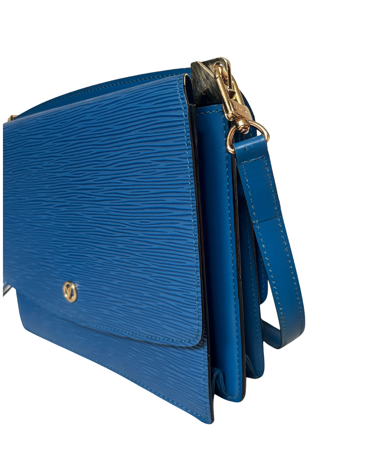 Louis Vuitton Grenelle Toledo Blue Épi Leather 2Way Bag (1995)