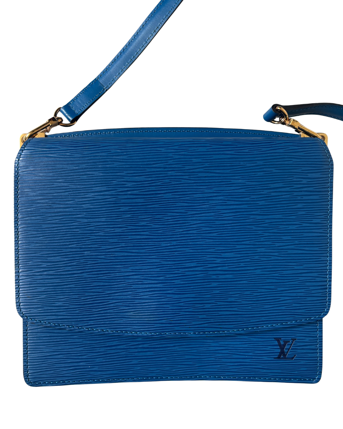 Louis Vuitton Grenelle Toledo Blue Épi Leather 2Way Bag (1995)