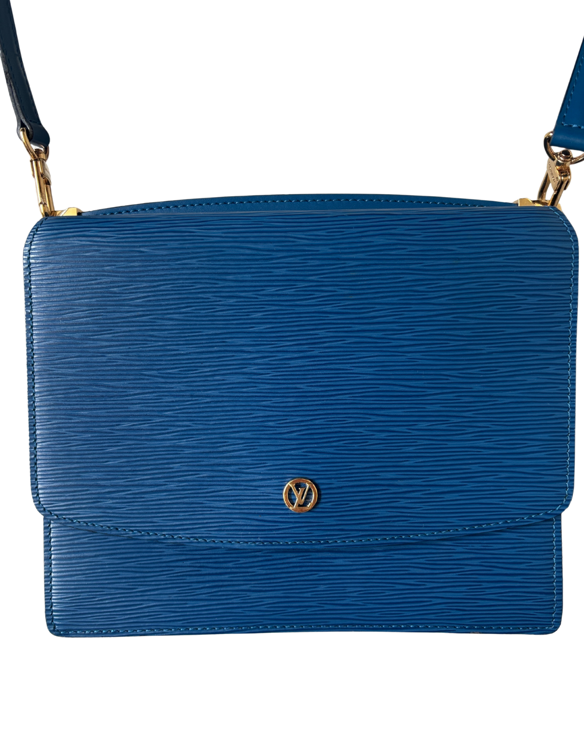 Louis Vuitton Grenelle Toledo Blue Épi Leather 2Way Bag (1995)