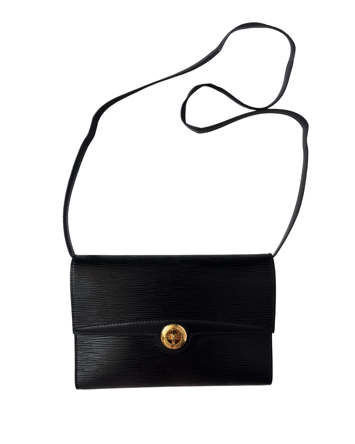 Louis Vuitton Black Epi Leather Arche Shoulder Bag (1994)