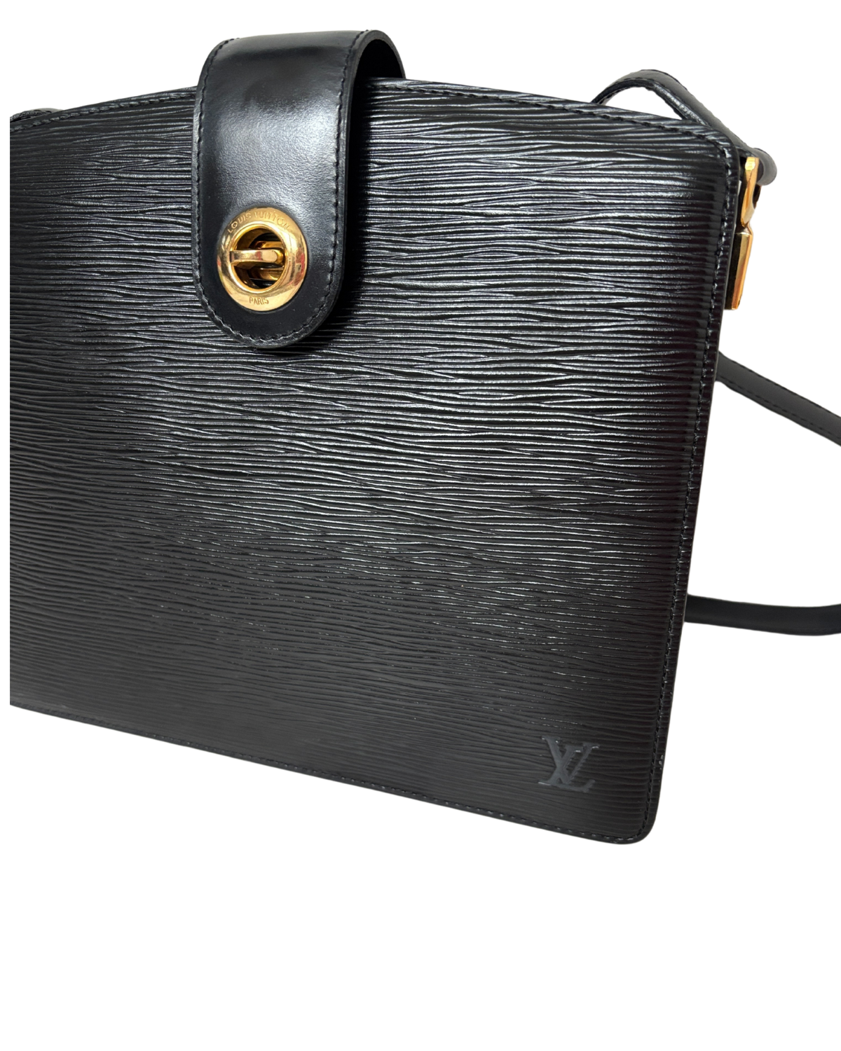 Louis Vuitton Black Epi Leather Capucine Bag