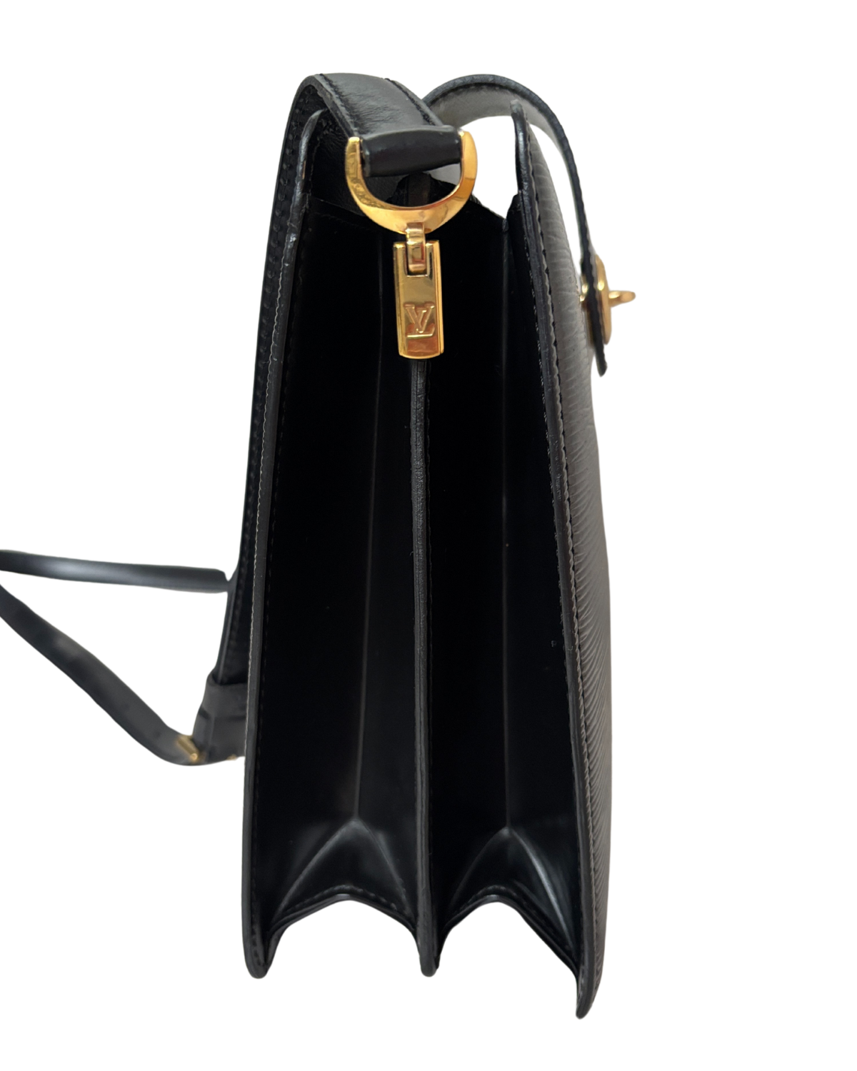 Louis Vuitton Black Epi Leather Capucine Bag