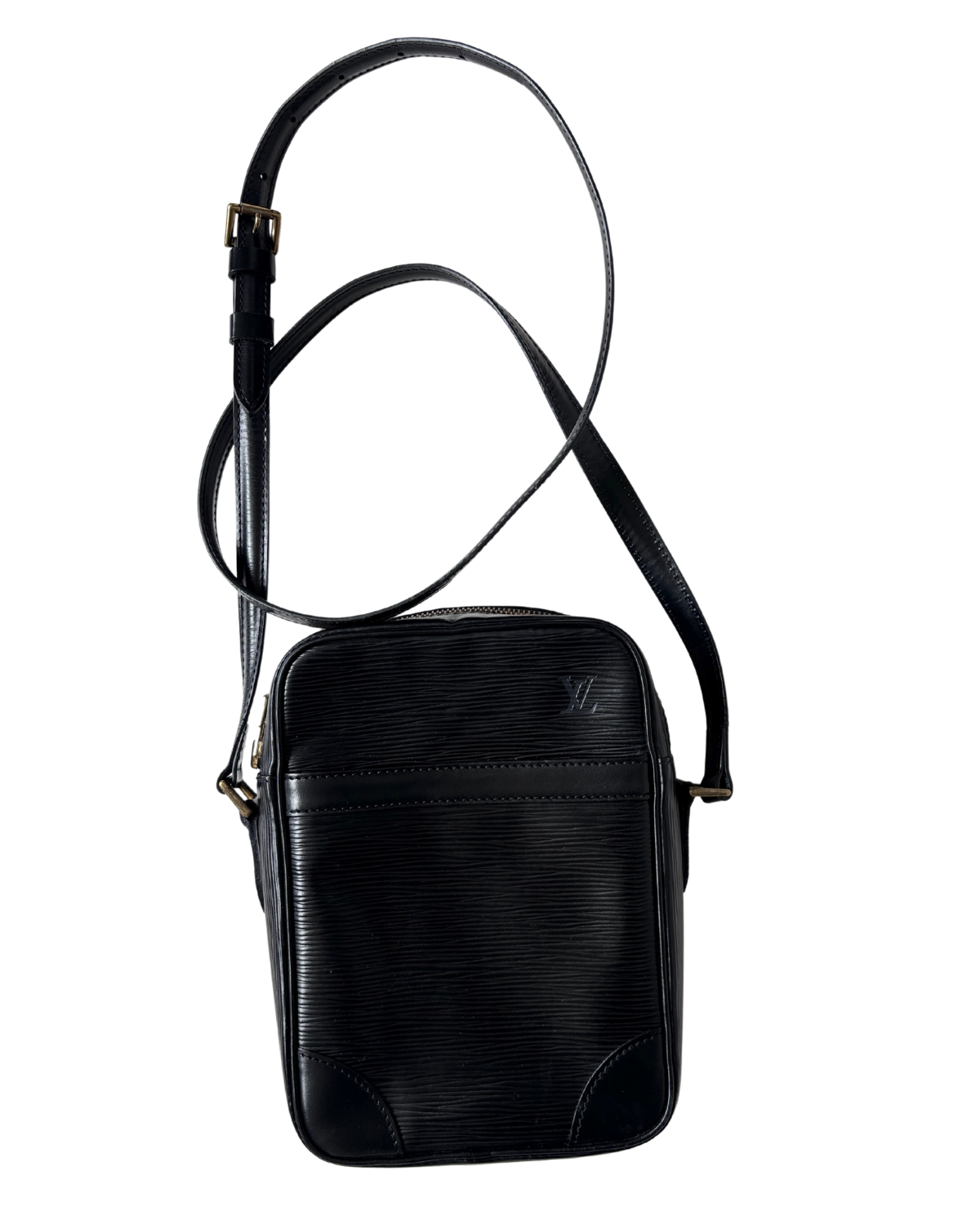 Louis Vuitton Black Epi Danube Crossbody (1990)