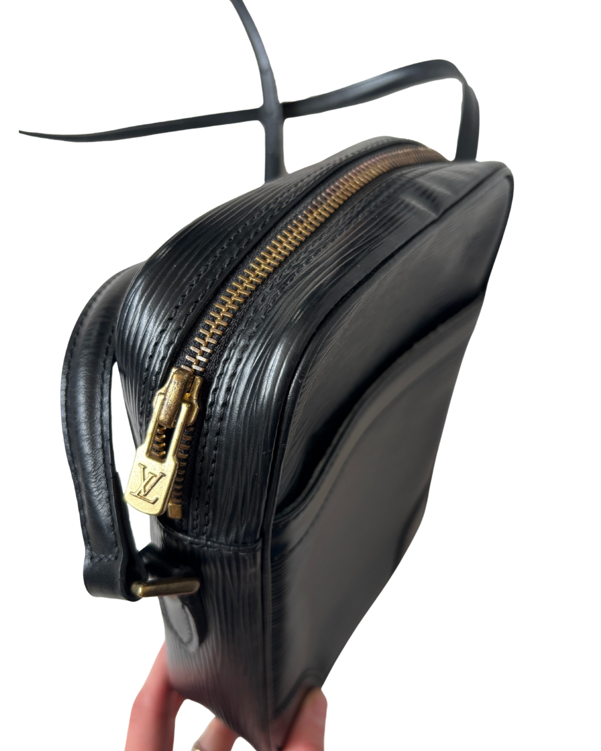 Louis Vuitton Black Epi Danube Crossbody (1990)