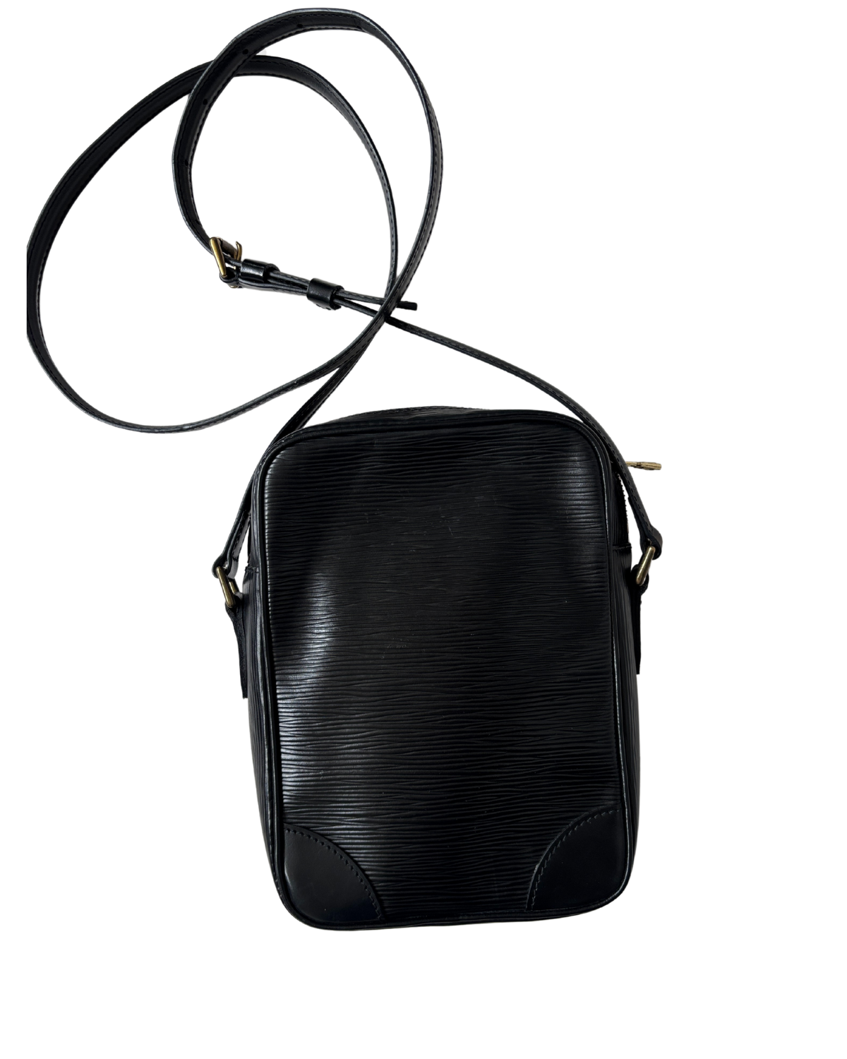 Louis Vuitton Black Epi Danube Crossbody (1990)