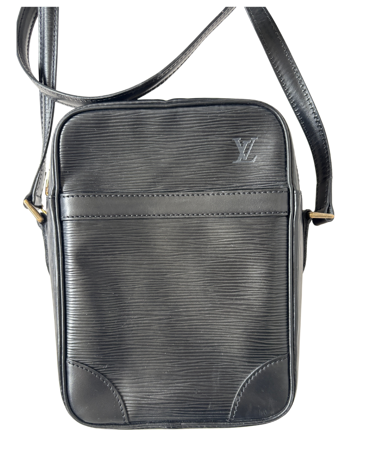 Louis Vuitton Black Epi Danube Crossbody (1990)