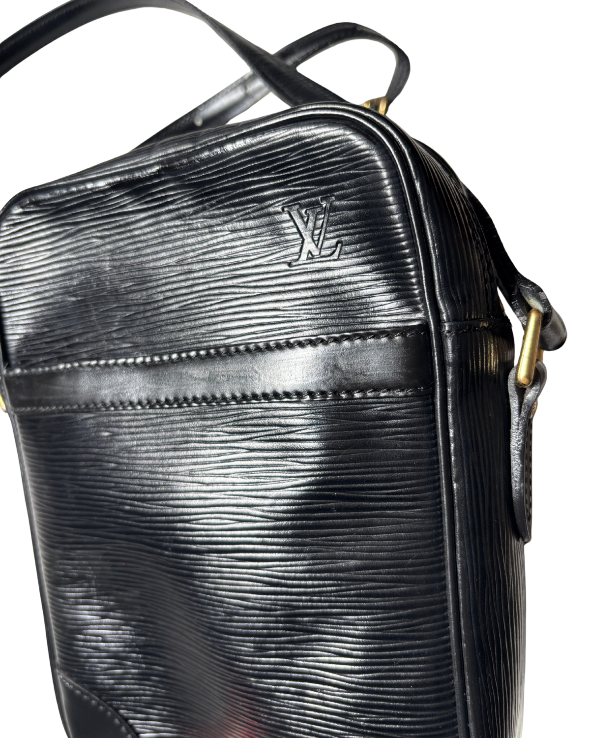 Louis Vuitton Black Epi Danube Crossbody (1989)