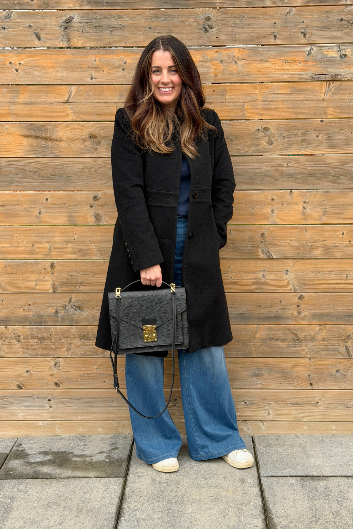 Vintage Louis Vuitton Black Epi Marceau Handbag (1994) Generic Chain / Strap Included