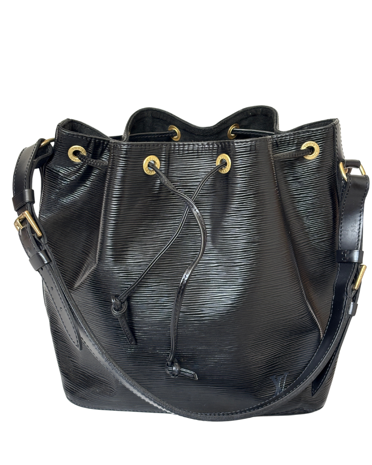 Vintage Louis Vuitton Black Epi Petite Noé Shoulder Bag (1995)