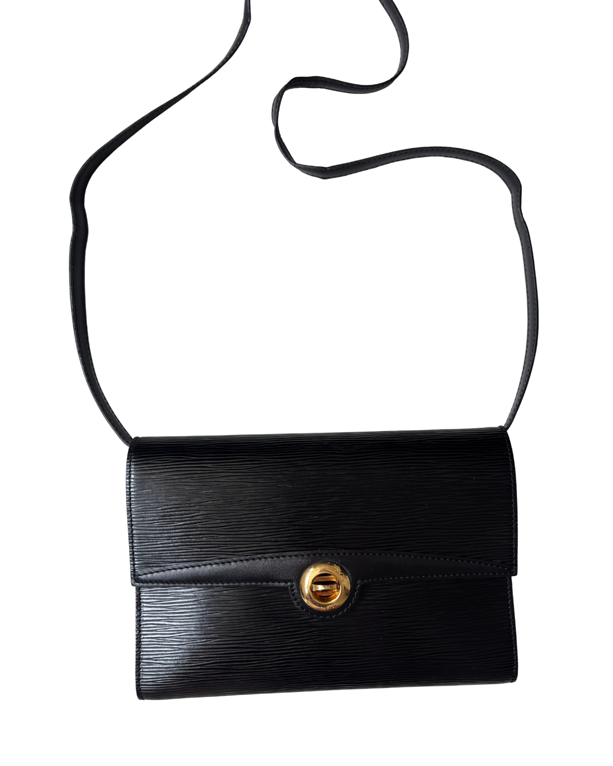 Louis Vuitton Black Epi Leather Arche Shoulder Bag (1994)