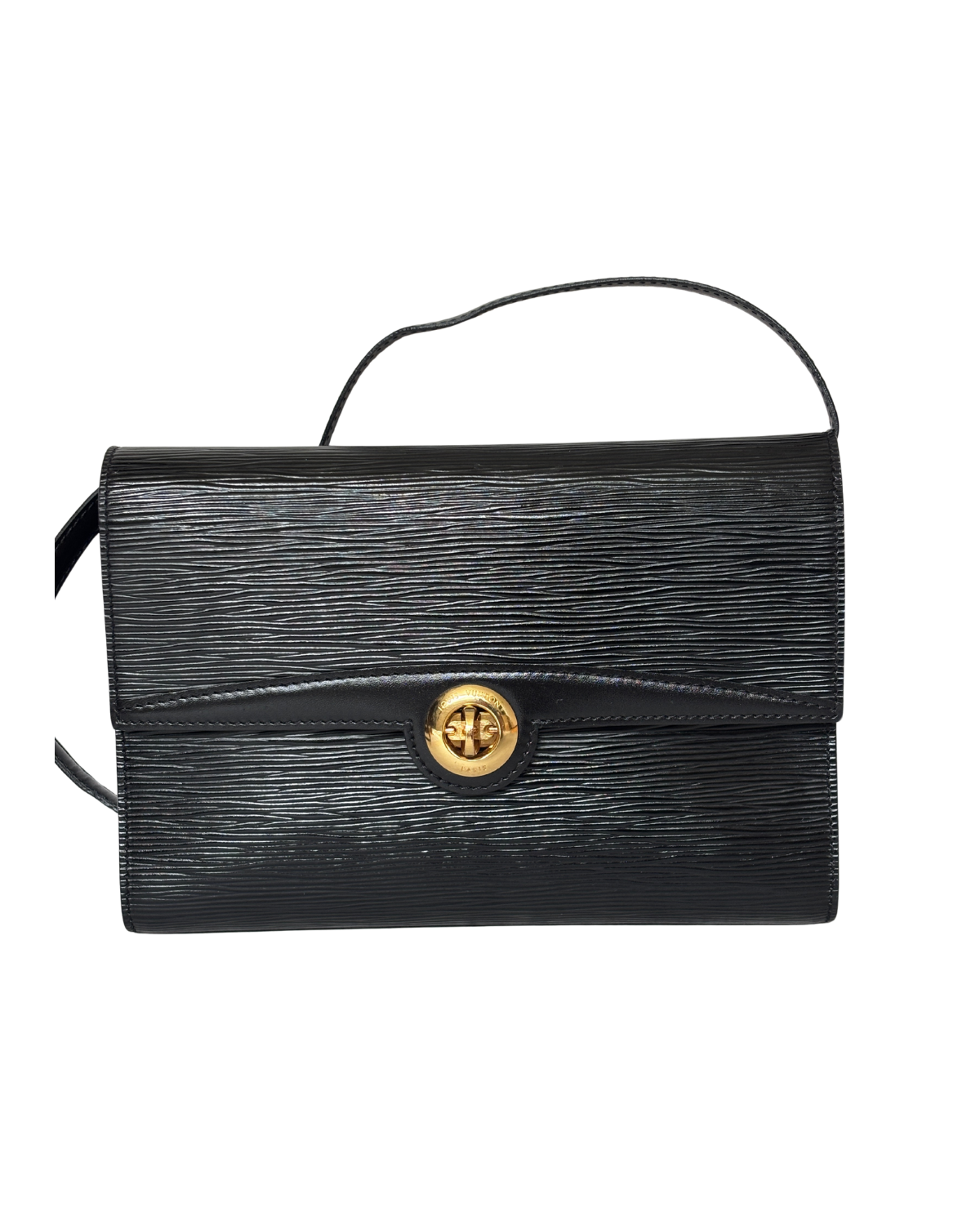 Louis Vuitton Black Epi Leather Arche Shoulder Bag (1994)
