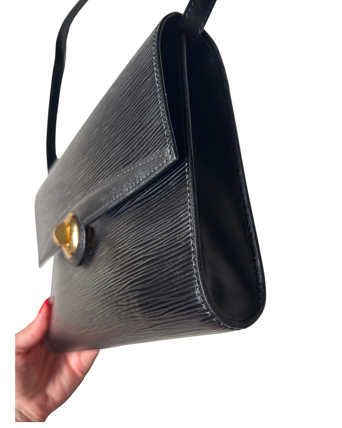 Louis Vuitton Black Epi Leather Arche Shoulder Bag (1994)