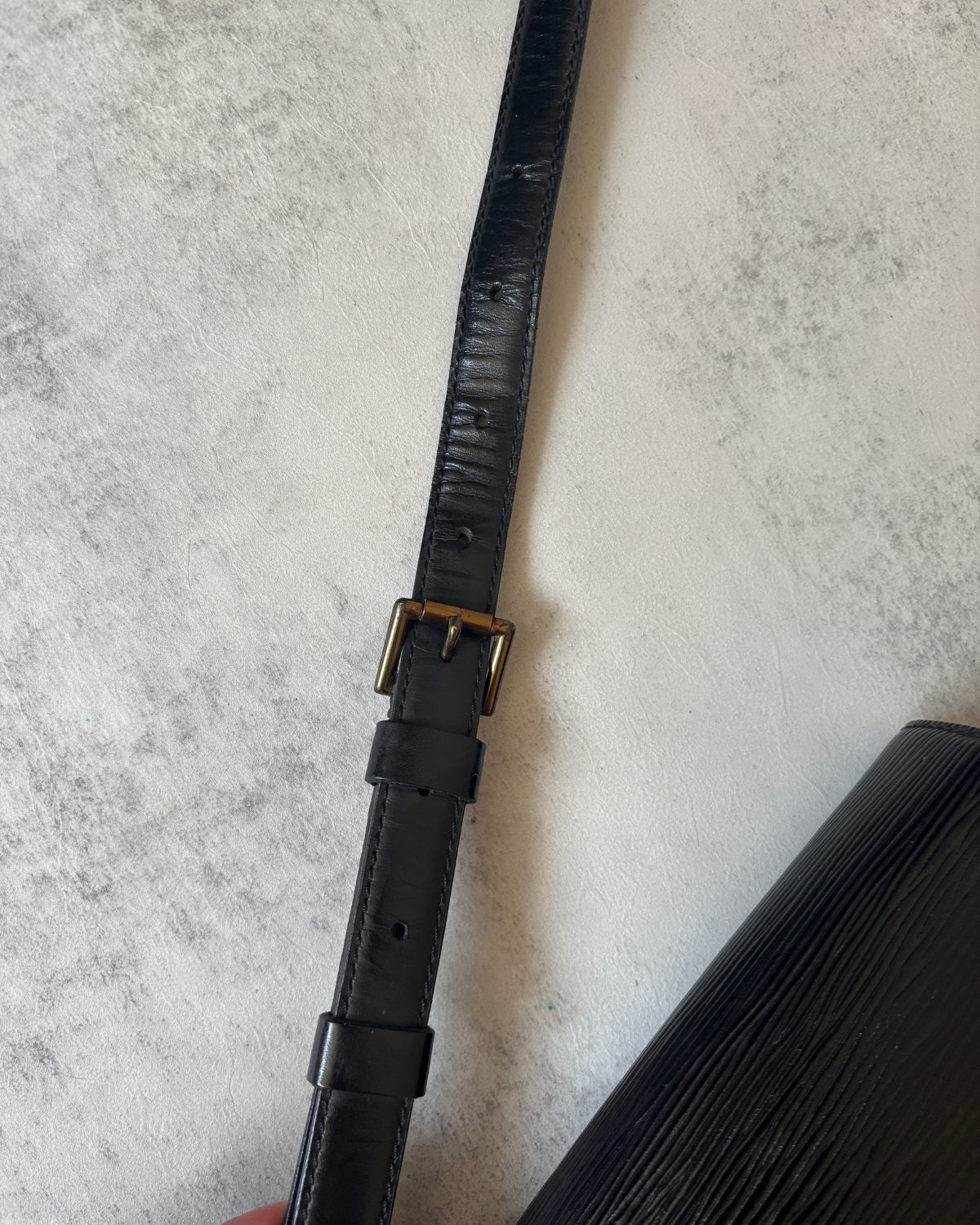 Louis Vuitton  Black Épi Leather St. Cloud GM (1989)