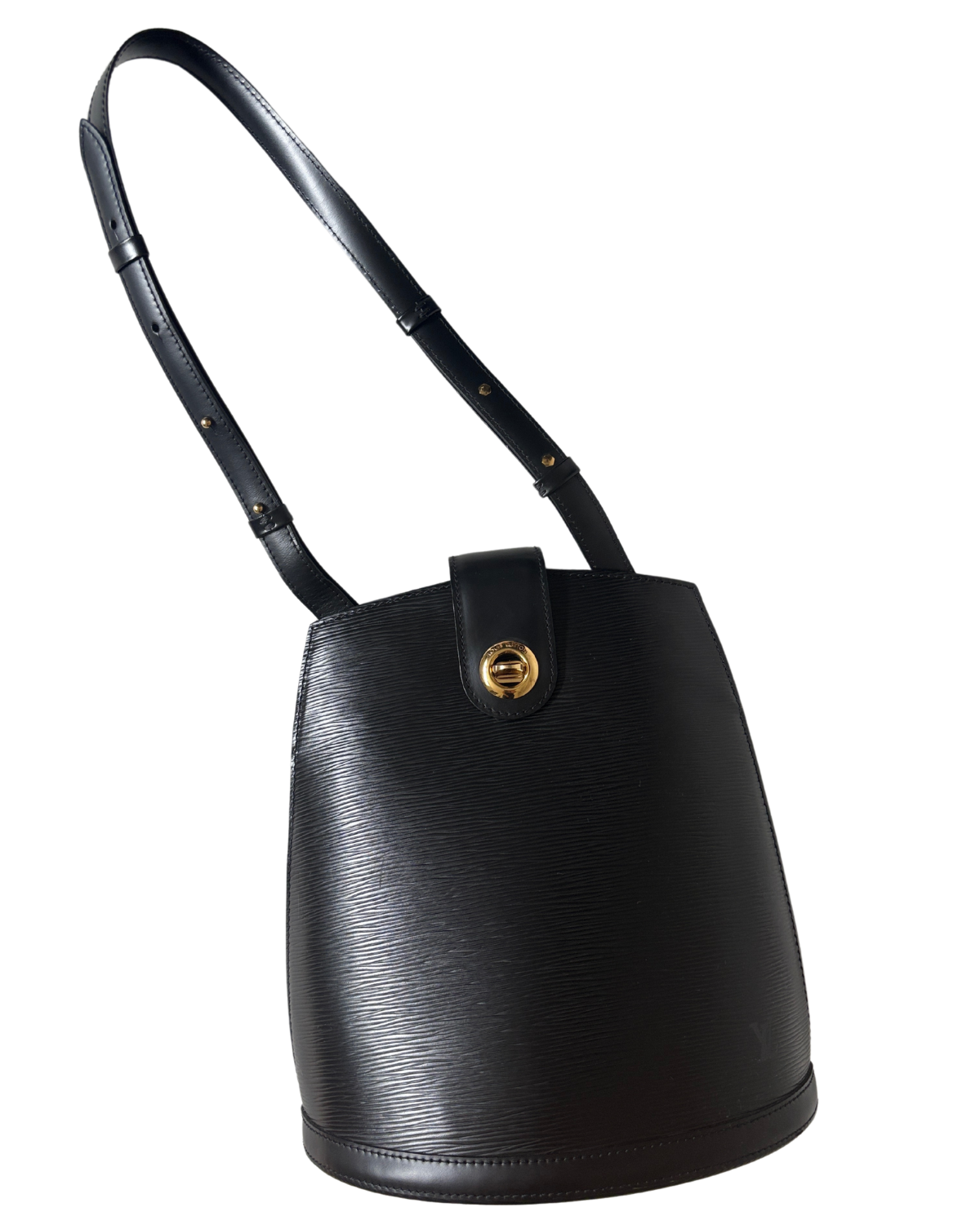 Louis Vuitton Black Epi Leather Cluny Shoulder Bag (1995)