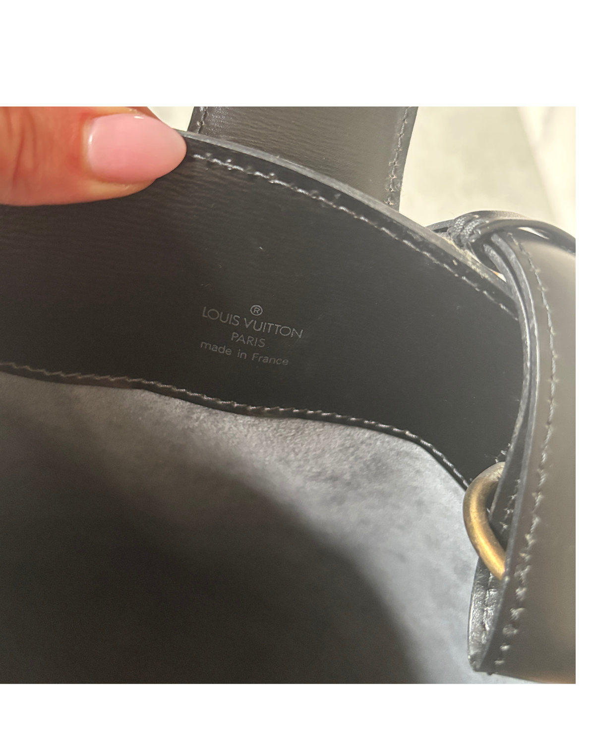 Louis Vuitton Black Epi Leather Cluny Shoulder Bag (1995)