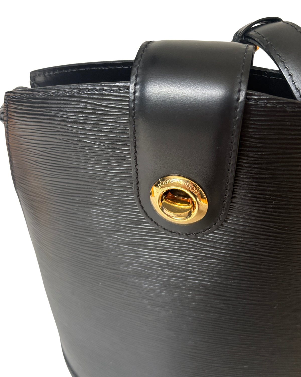 Louis Vuitton Black Epi Leather Cluny Shoulder Bag (1995)