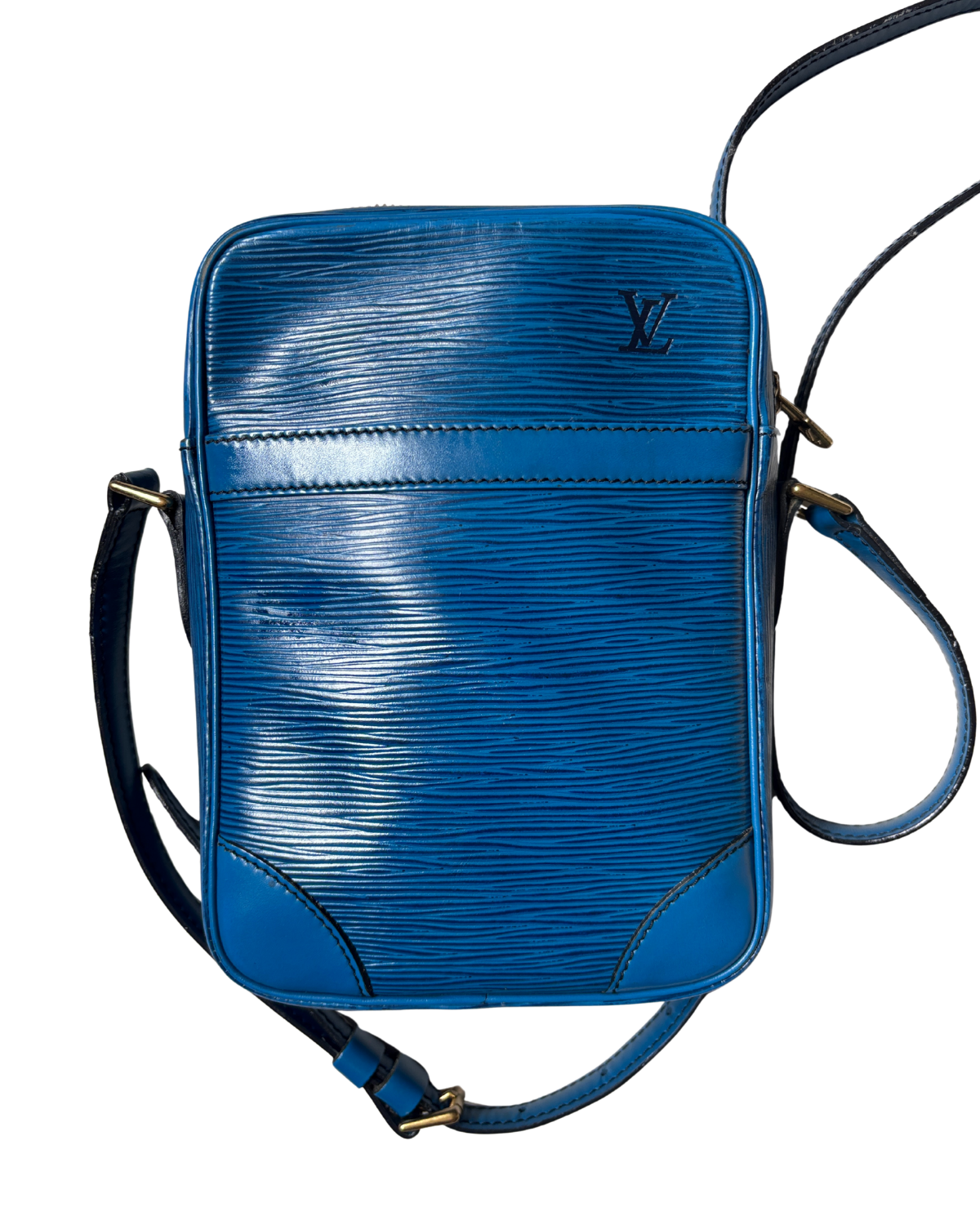 Louis Vuitton Toledo Blue Epi Danube Crossbody (1991)