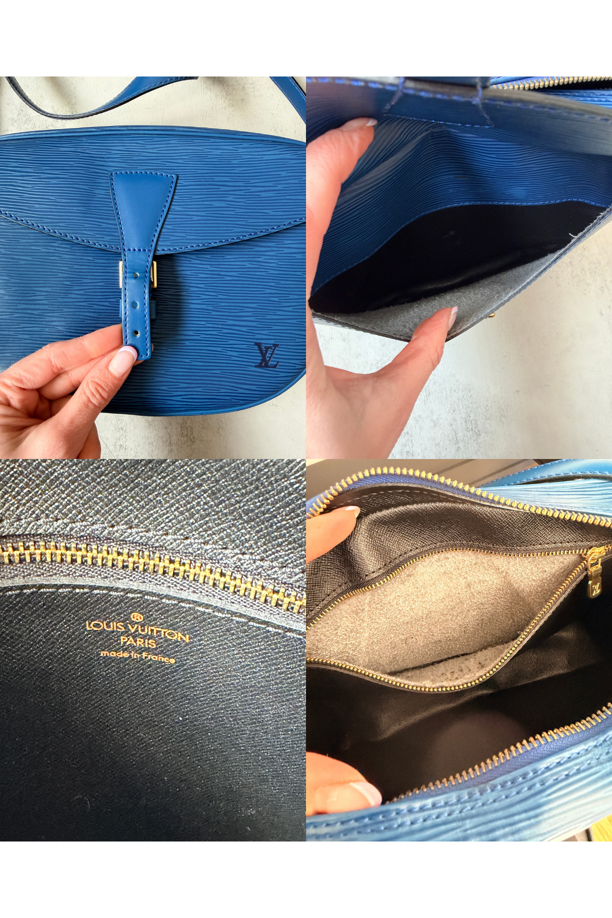 Louis Vuitton Toledo Blue Epi Jeune Fille MM (1989)