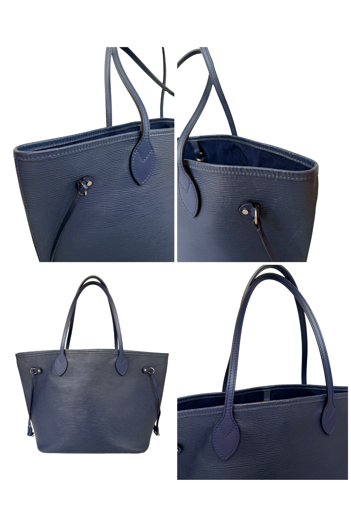 Louis Vuitton Marine Blue Epi Neverfull MM| Rare | Made in USA