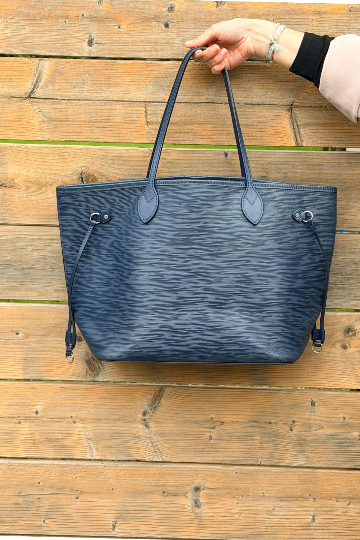 Louis Vuitton Marine Blue Epi Neverfull MM| Rare | Made in USA