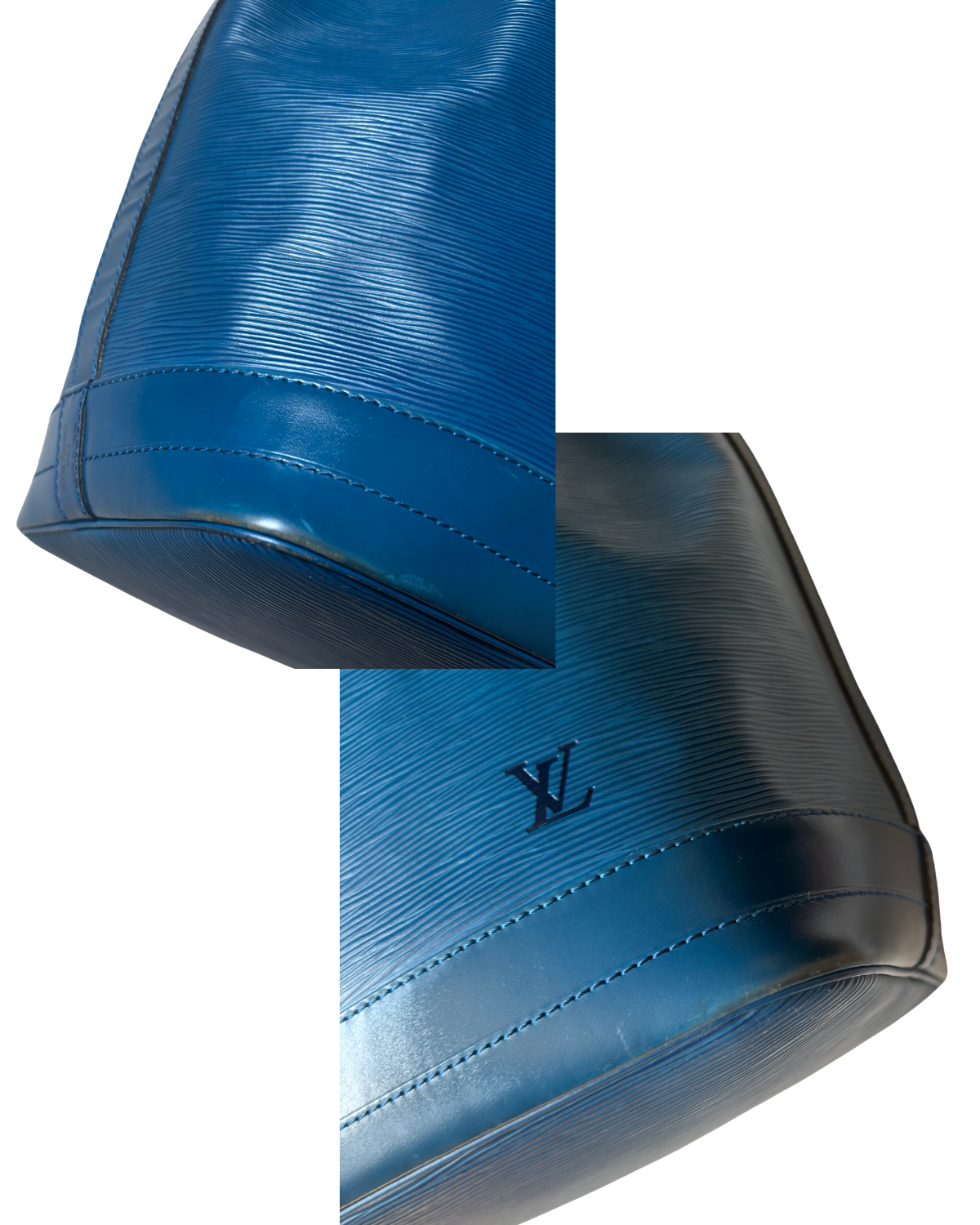 Louis Vuitton Toledo Blue Epi Leather Noé Bucket Bag (1995)