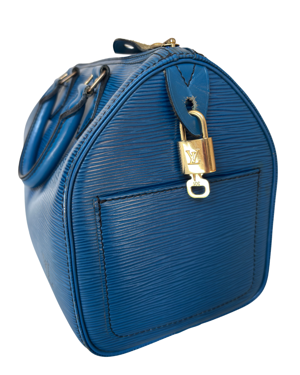 Louis Vuitton Toledo Blue Epi Leather Speedy 25 (1992)