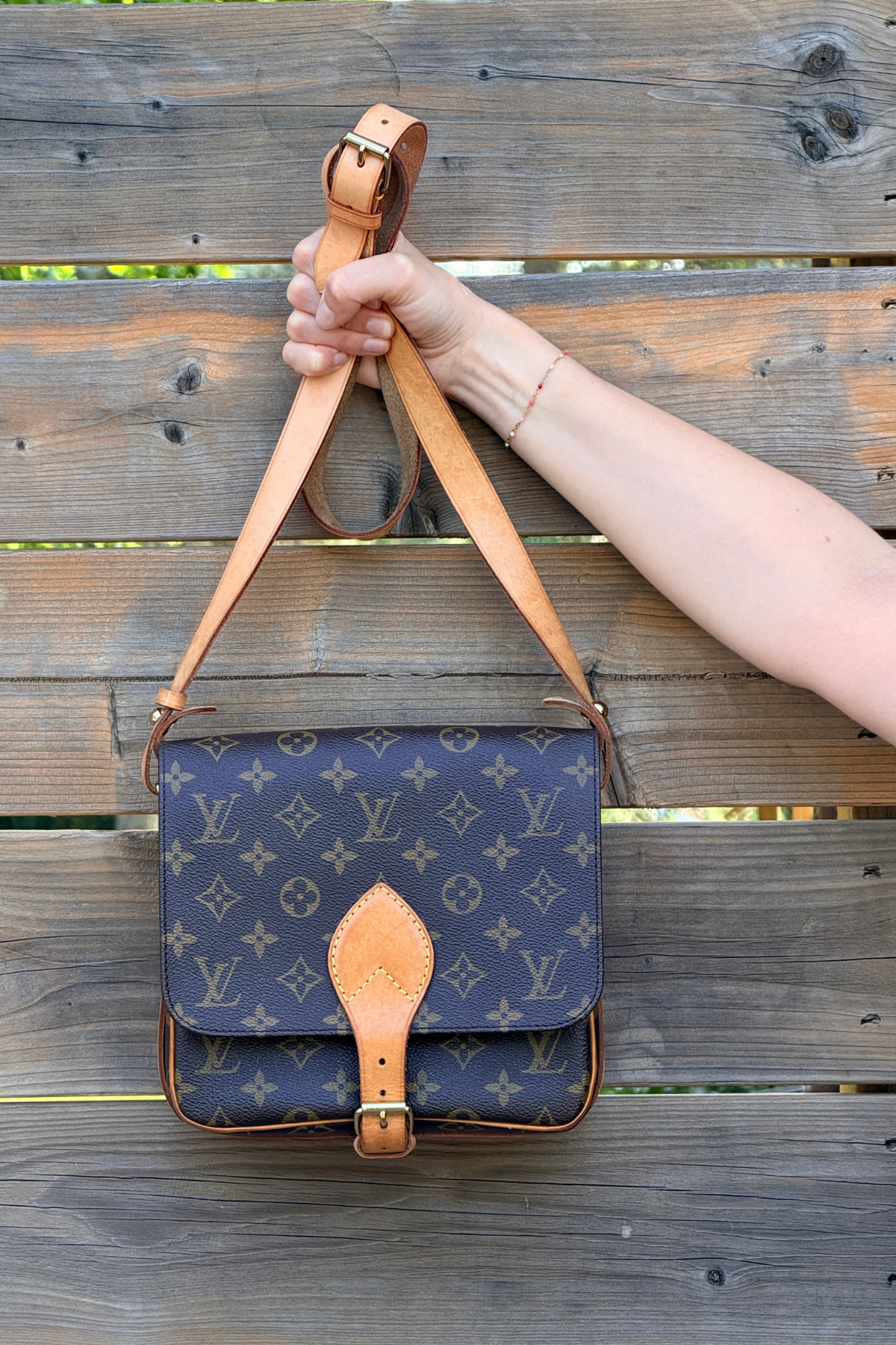 Louis Vuitton Cartouchière MM Monogram Crossbody (1996)