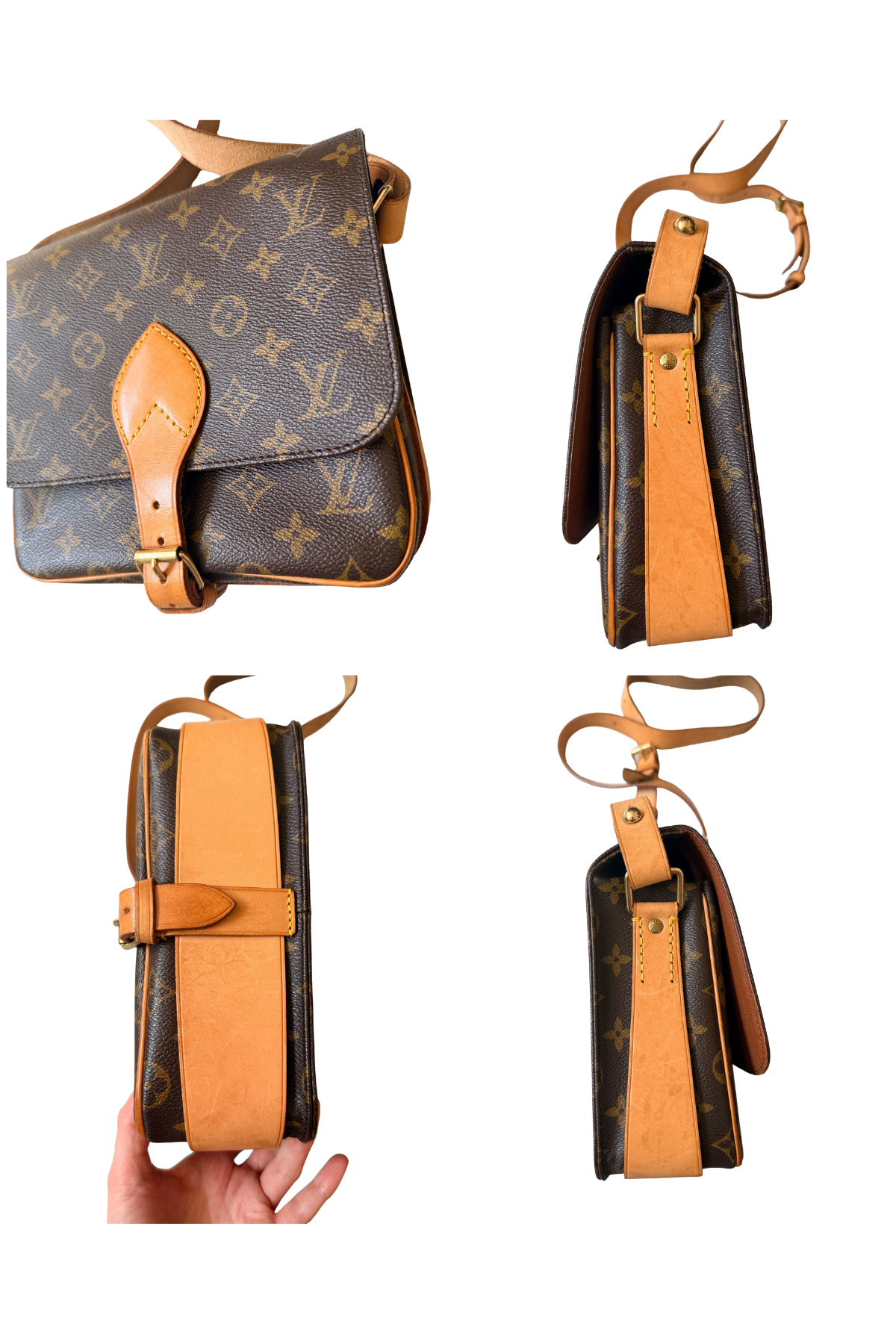 Louis Vuitton Cartouchière MM Monogram Crossbody (1996)