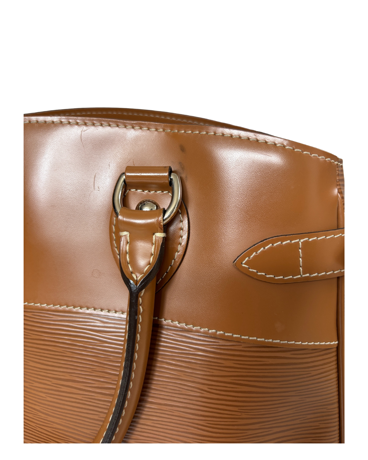 Louis Vuitton Cognac Epi Leather Passy PM Handbag