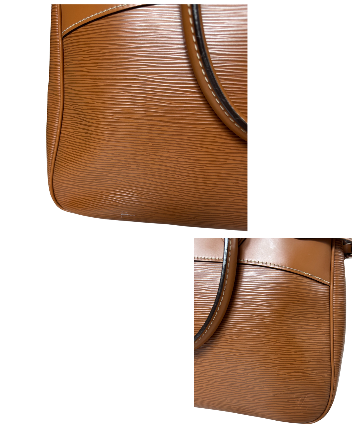 Louis Vuitton Cognac Epi Leather Passy PM Handbag