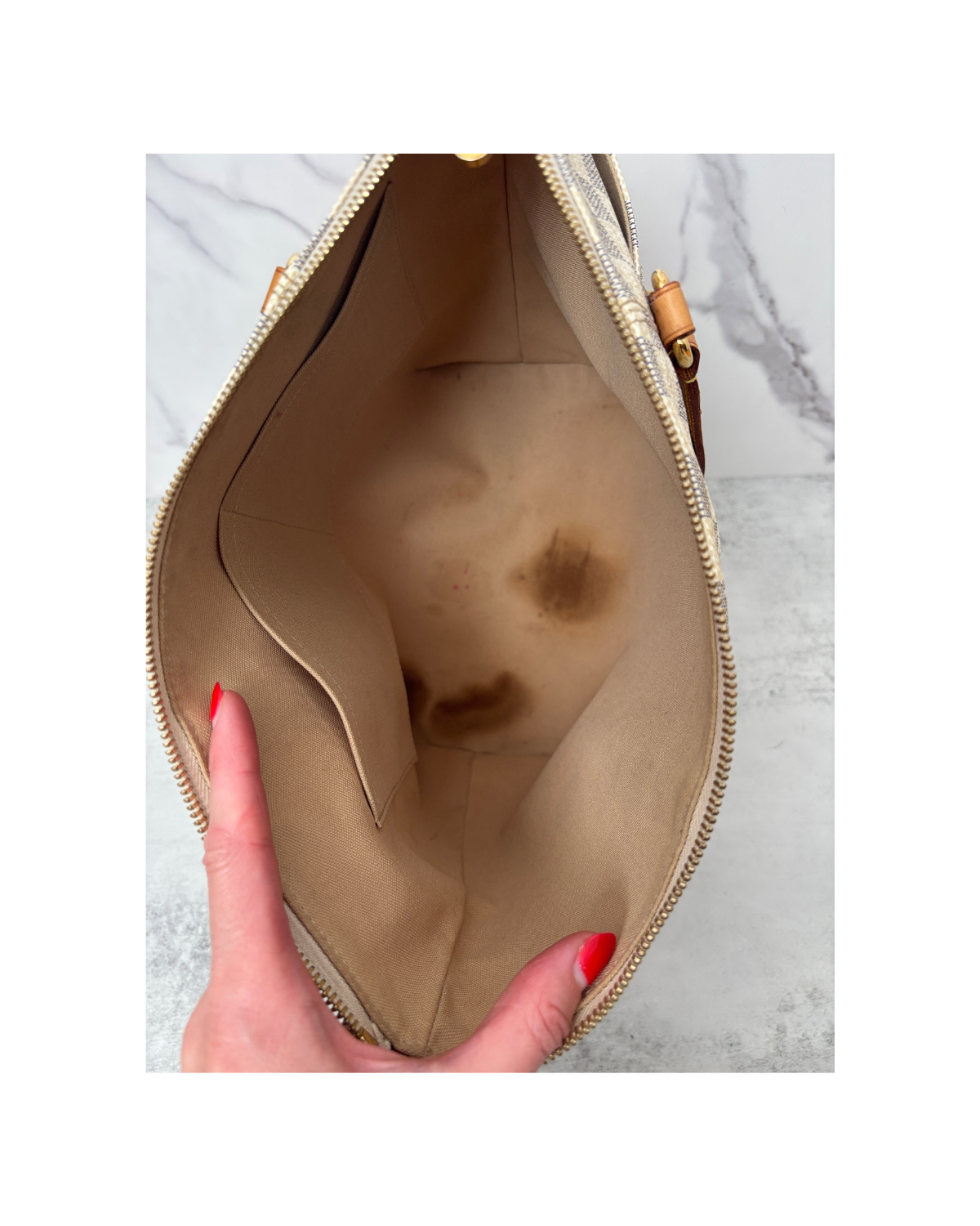 Louis Vuitton Damier Azur Totally PM Shoulder Bag (2009)