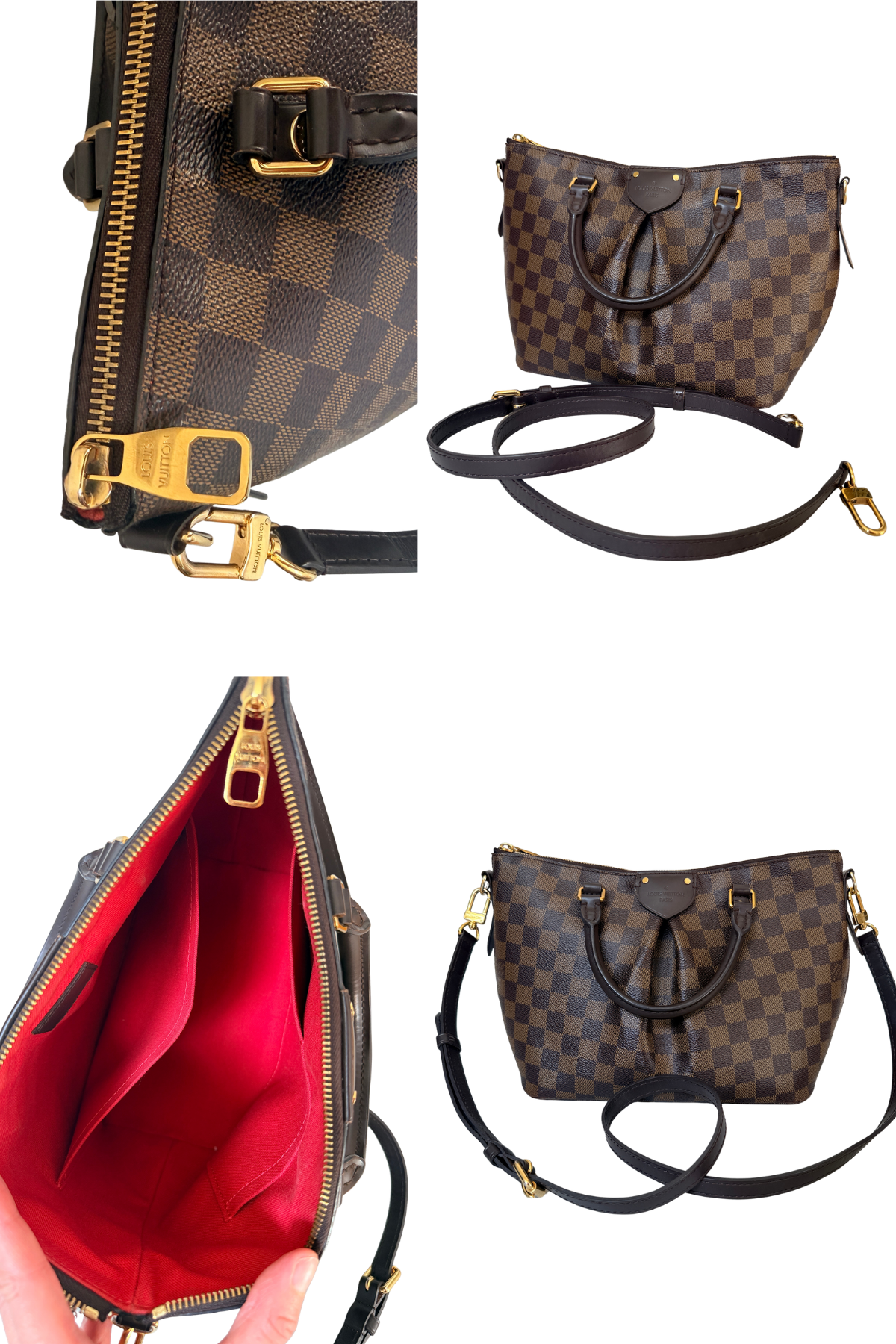 Louis Vuitton Siena PM Damier Ebene Shoulder Bag (2013)