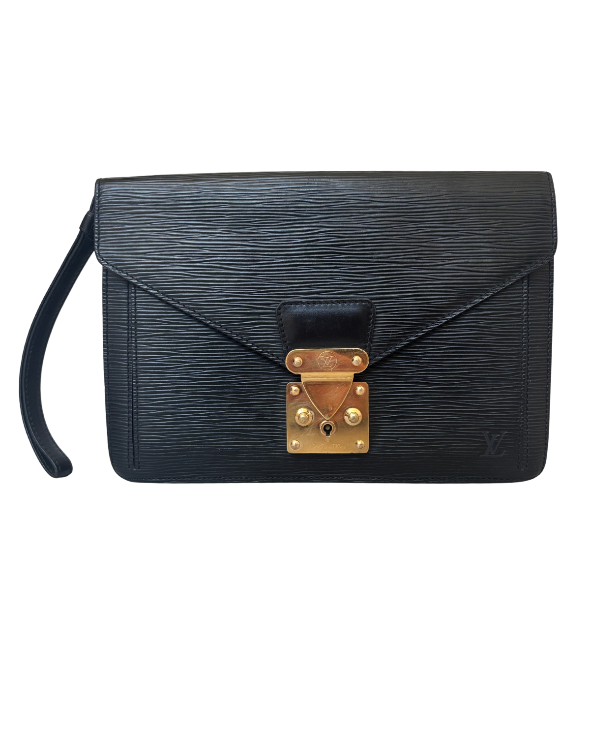 Louis Vuitton Black Epi Dragonne Clutch (1996)