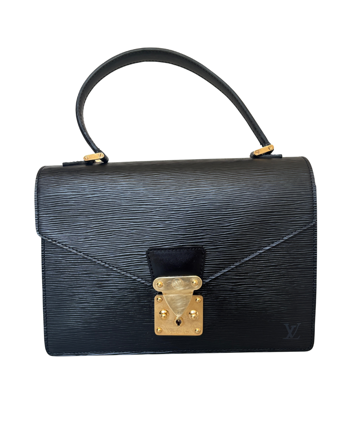 Louis Vuitton Concorde Black Epi Handbag (1996)