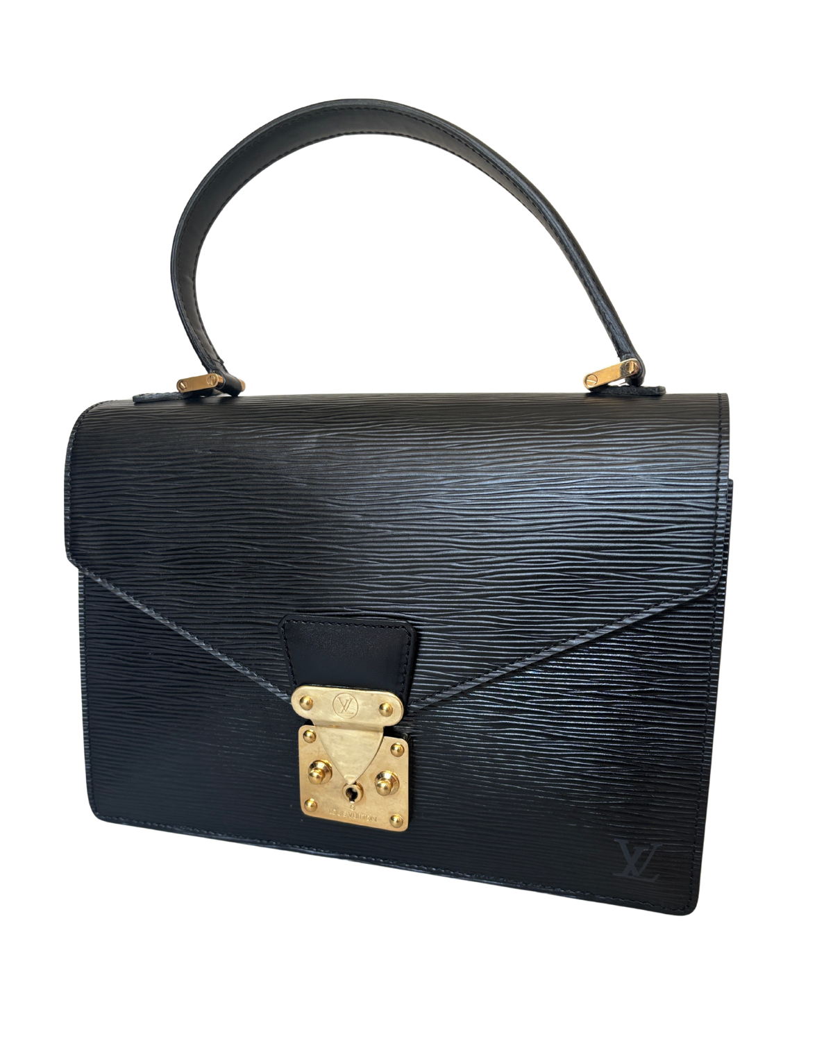 Louis Vuitton Concorde Black Epi Handbag (1996)