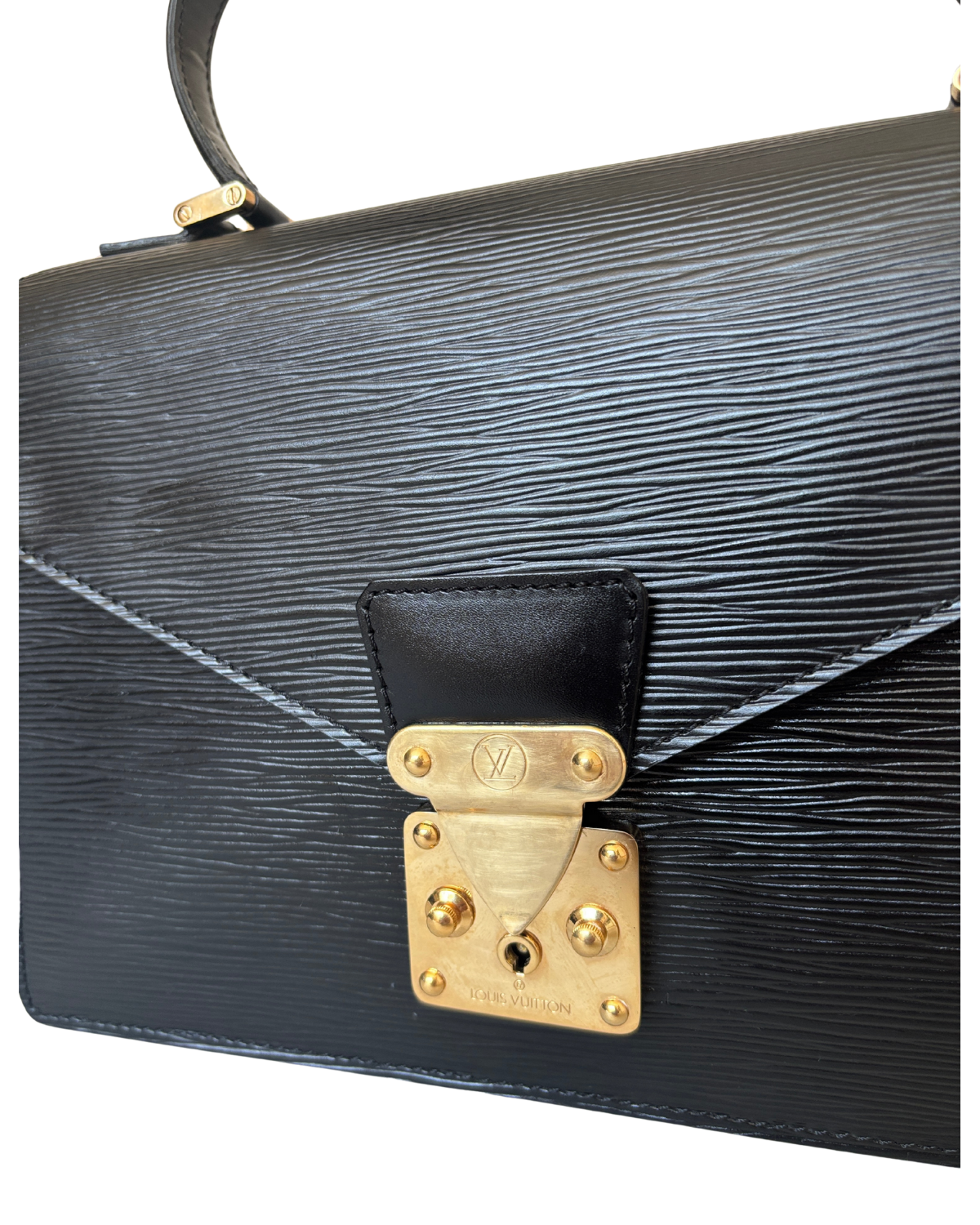 Louis Vuitton Concorde Black Epi Handbag (1996)
