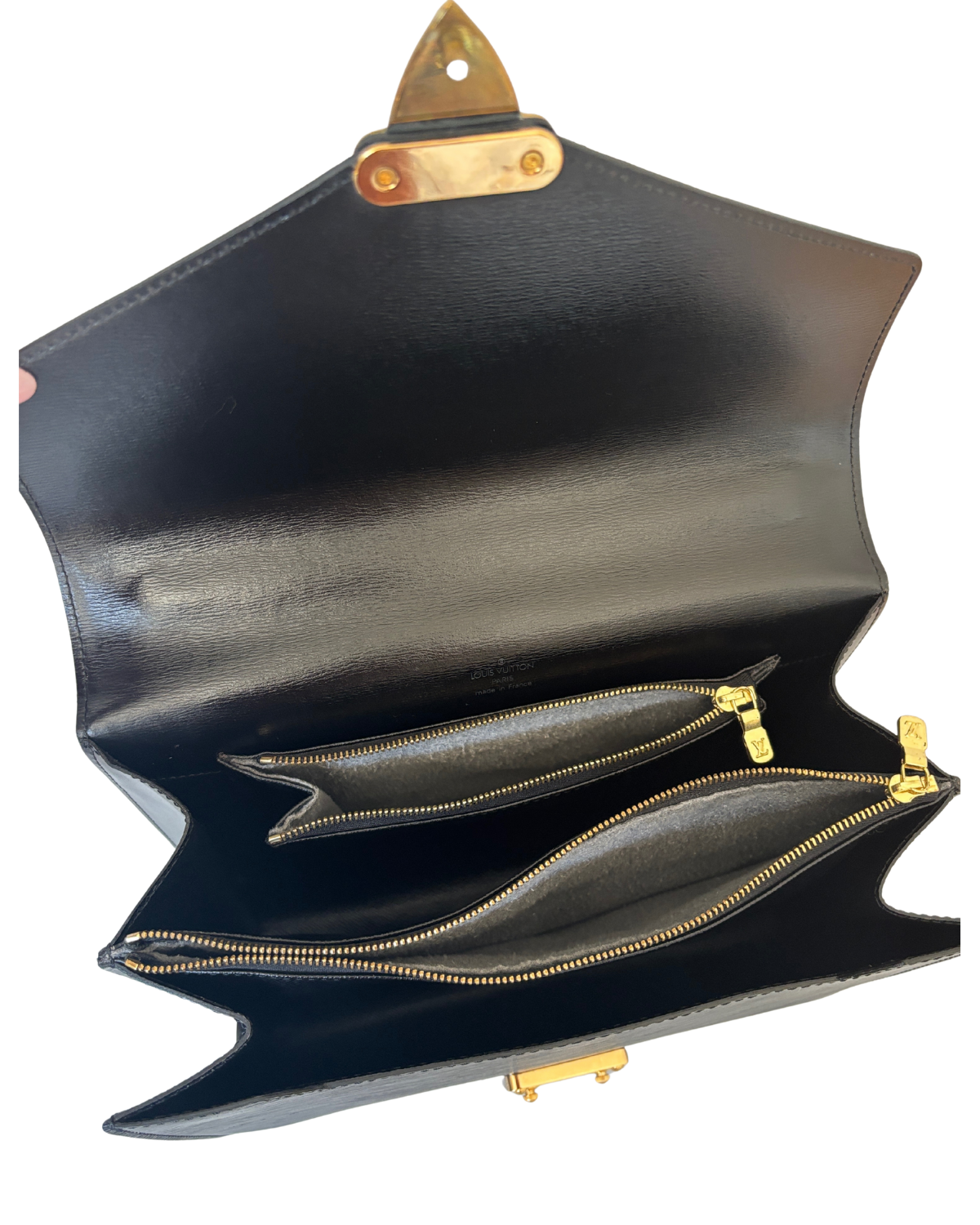 Louis Vuitton Concorde Black Epi Handbag (1996)