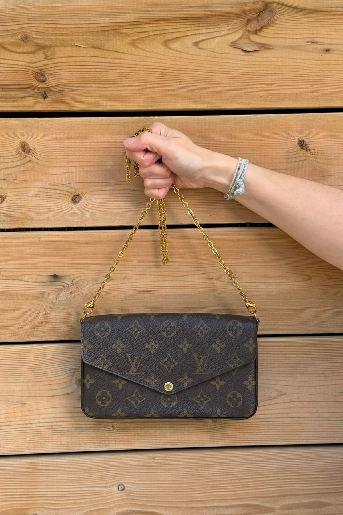 Louis Vuitton Pochette Félicie Monogram Fuchsia | Full Set | 2016