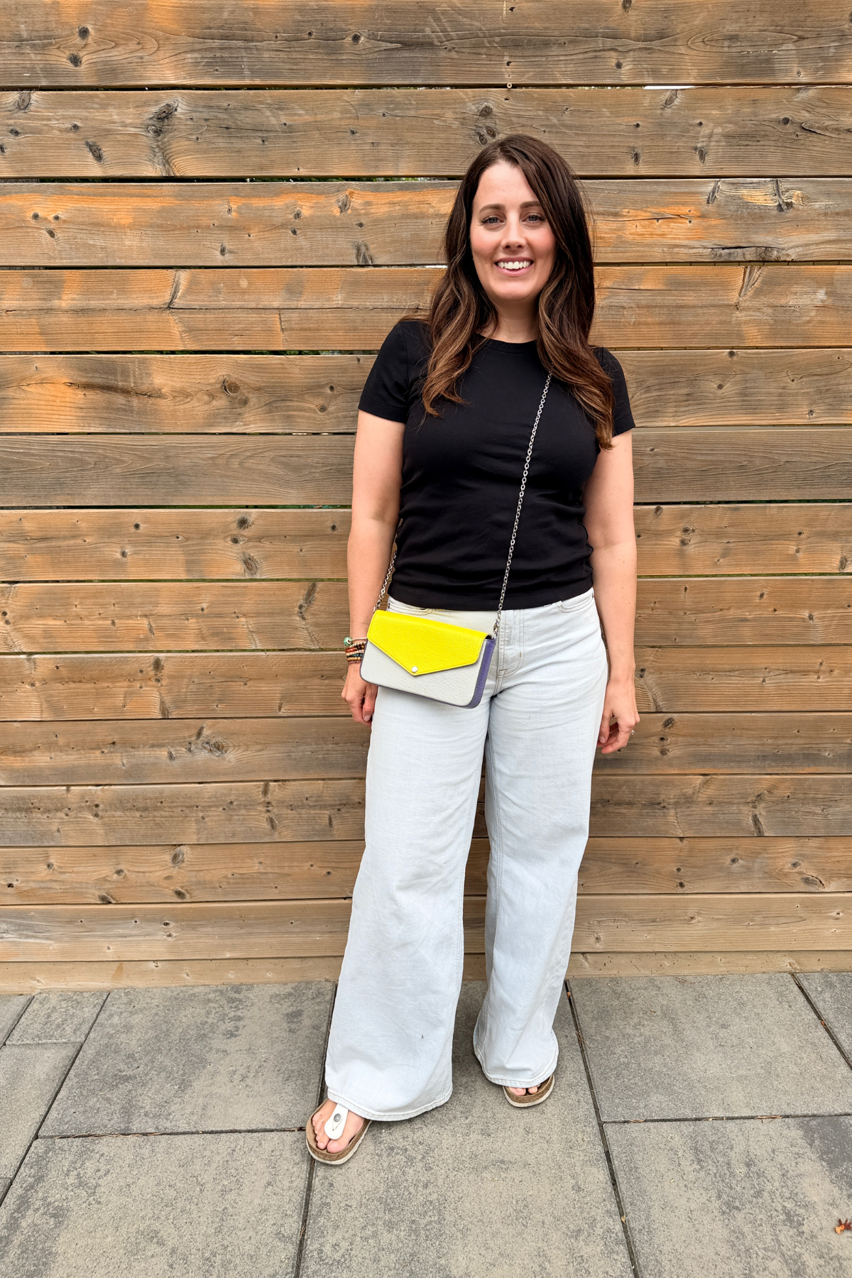 Louis Vuitton Pochette Félicie Yellow/Grey/Purple Epi Tricolor (2016) (Copy)