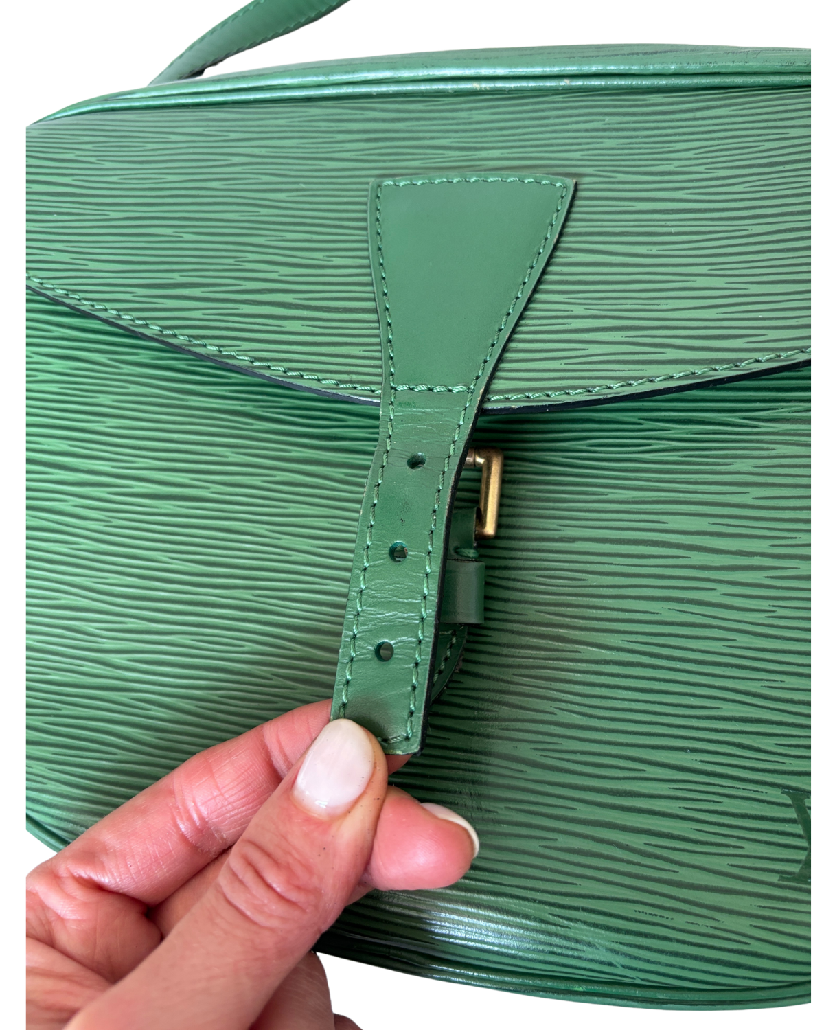 Vintage Louis Vuitton Green Epi Jeune Fille MM (1995)
