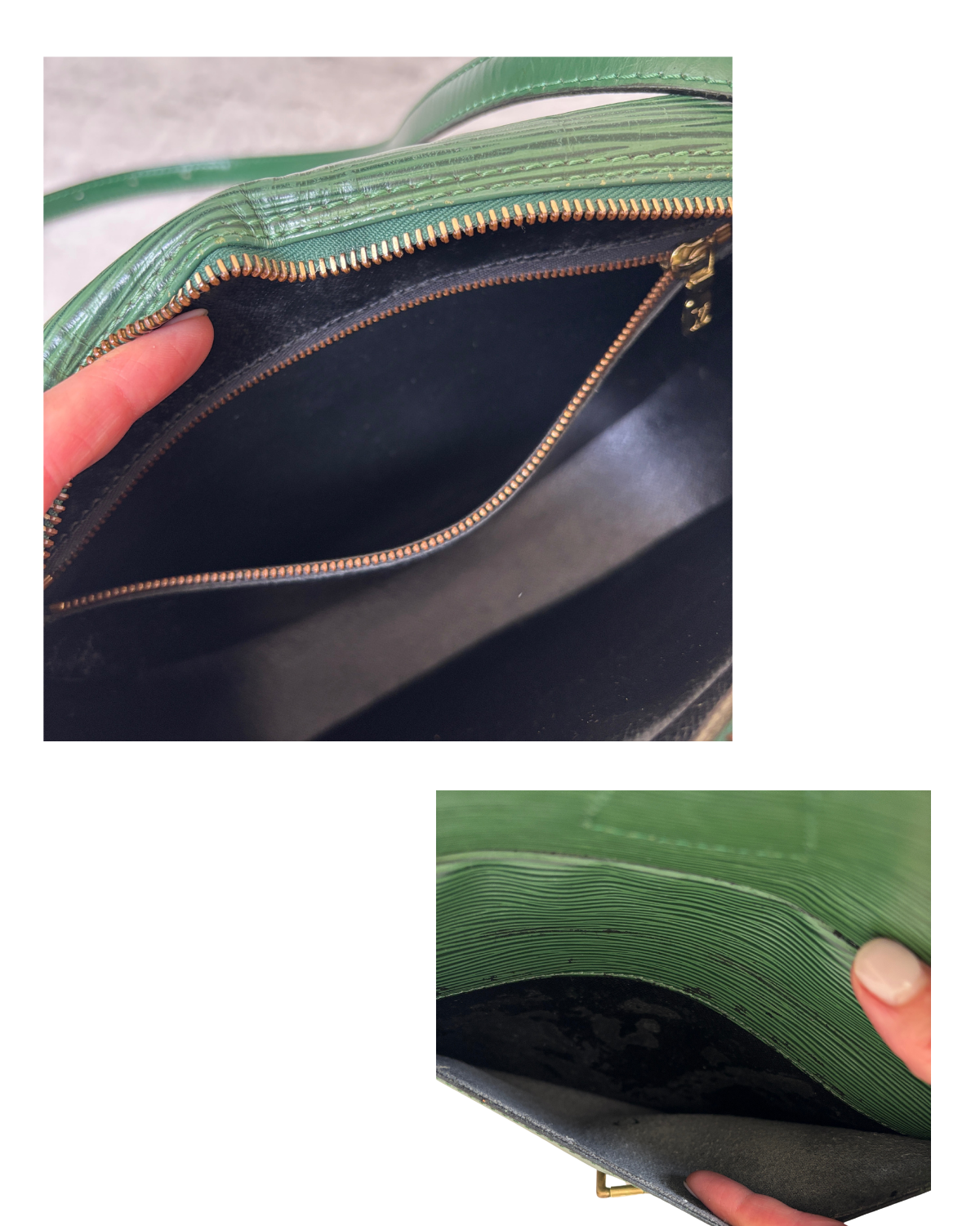 Vintage Louis Vuitton Green Epi Jeune Fille MM (1995)