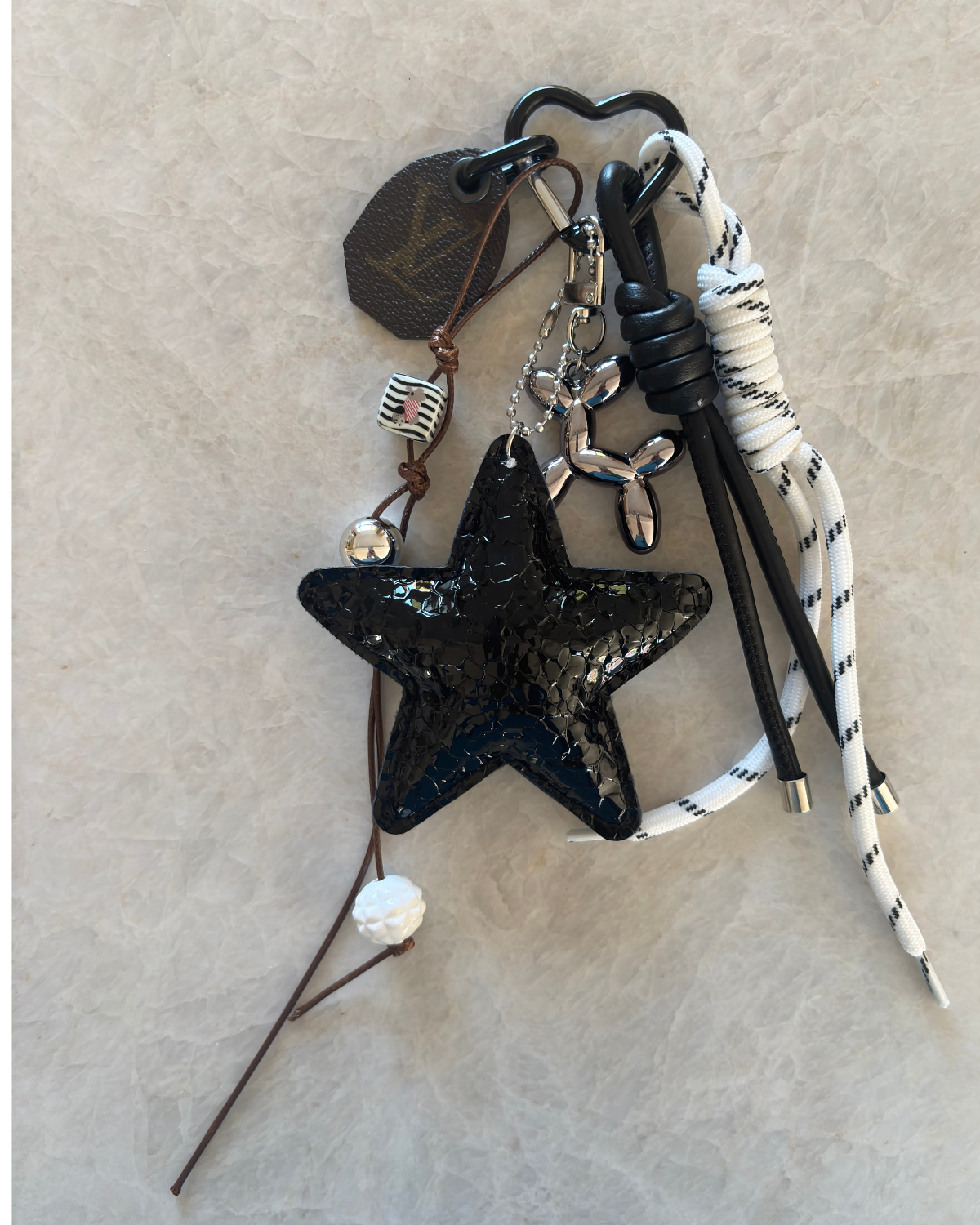The Noir Star Keychain / Bag charm
