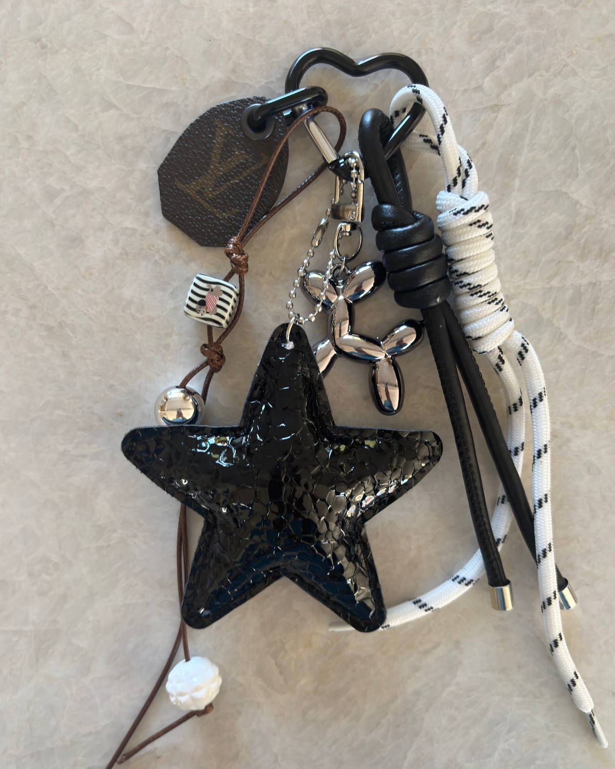 The Noir Star Keychain / Bag charm