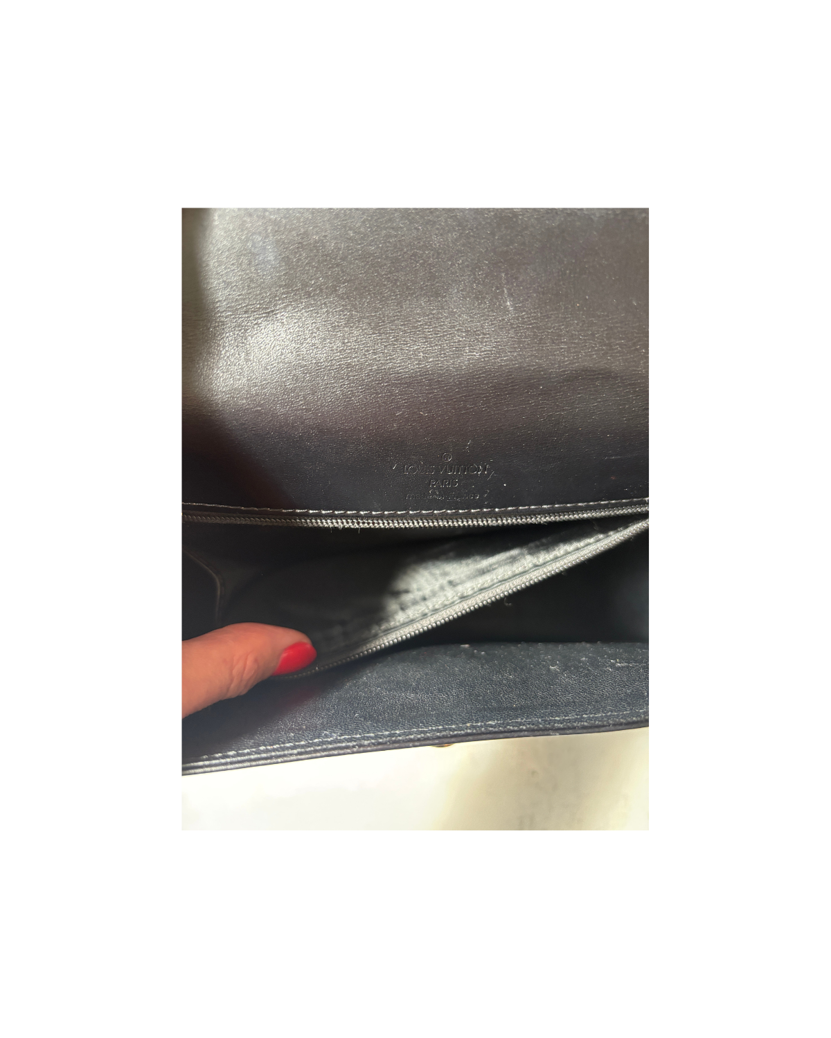 RARE Louis Vuitton Opéra (Sparta) Black Epi / Smooth Leather Shoulder Bag (1991)